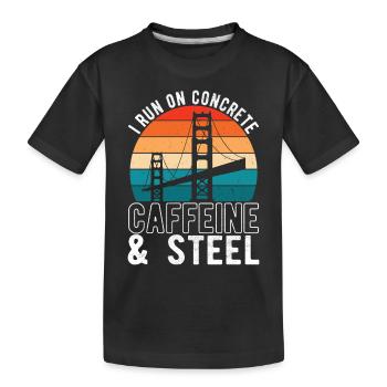 Ingénieur des ponts Construction de ponts - T-shirt bio Premium Enfant - noir - Devant