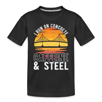 Ingénieur des ponts Construction de ponts - T-shirt bio Premium Enfant - noir - Devant
