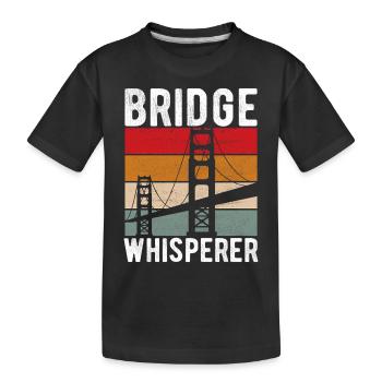 Ingénieur des ponts Construction de ponts - T-shirt bio Premium Enfant - noir - Devant
