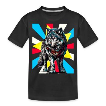 Loups Loups Tattoo - T-shirt bio Premium Enfant - noir - Devant