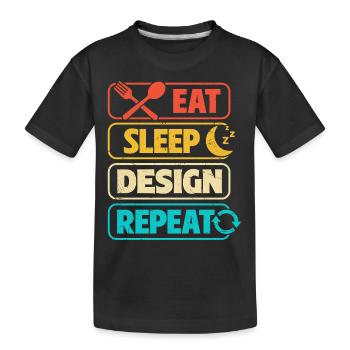 Architekt - Kinder Premium Bio T-Shirt - Schwarz - Vorne