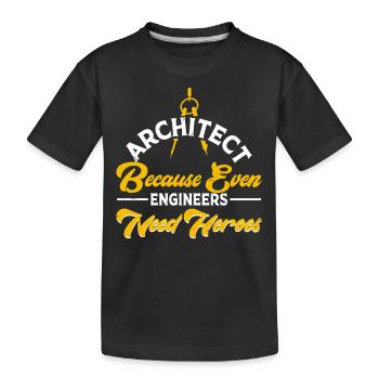 Architecte - T-shirt bio Premium Enfant - noir - Devant