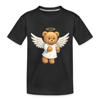 Ours en peluche Ange - T-shirt bio Premium Enfant - noir - Devant