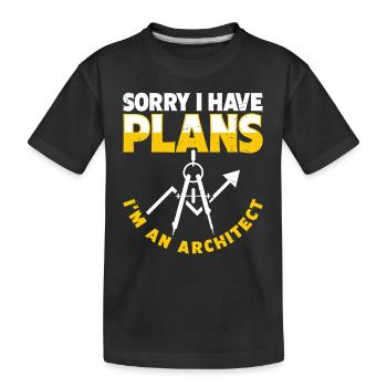 Architecte - T-shirt bio Premium Enfant - noir - Devant