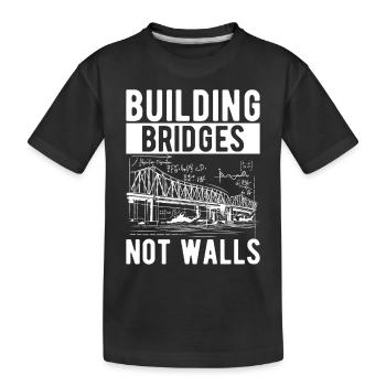 Ingénieur des ponts Construction de ponts - T-shirt bio Premium Enfant - noir - Devant