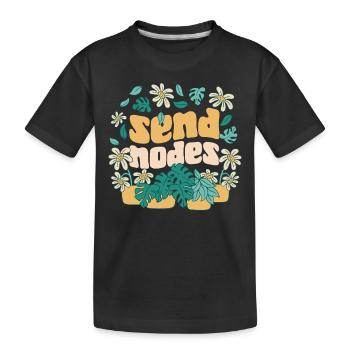Amateur de plantes jardinage Jeu de mots Envoyer - T-shirt bio Premium Enfant - noir - Devant