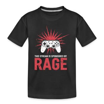 Gaming Streamer Live-streaming Gamer Inhalte - Kinder Premium Bio T-Shirt - Schwarz - Vorne