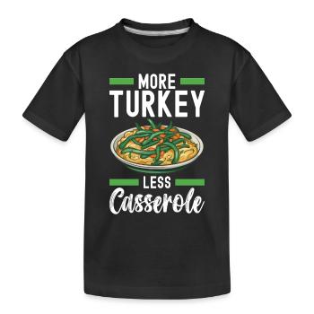 Casserole de haricots verts - T-shirt bio Premium Enfant - noir - Devant