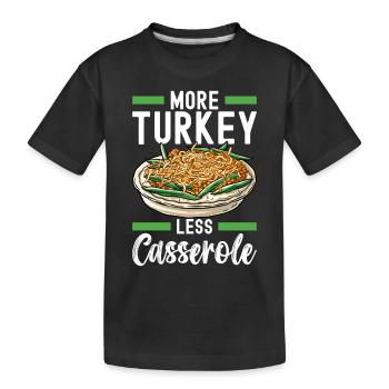 Casserole de haricots verts - T-shirt bio Premium Enfant - noir - Devant