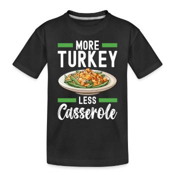 Casserole de haricots verts - T-shirt bio Premium Enfant - noir - Devant