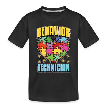 Thérapeute comportementale Technicien du comportement Thérapeute - T-shirt bio Premium Enfant - noir - Devant