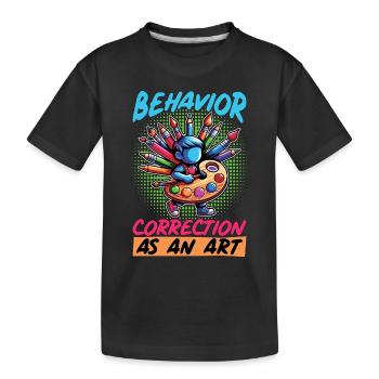 Thérapeute comportemental Thérapeute de correction du comportement - T-shirt bio Premium Enfant - noir - Devant