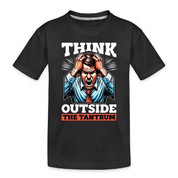 Thérapeute comportemental Think Outside ABA Thérapeute - T-shirt bio Premium Enfant - noir - Devant