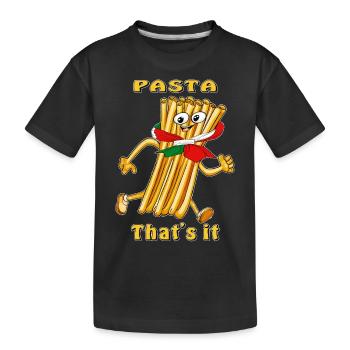 PÂTES C’est tout - T-shirt bio Premium Enfant - noir - Devant