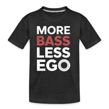 Bass Gitarrist Musiker Gear Funk Rock Jazz - Kinder Premium Bio T-Shirt - Schwarz - Vorne