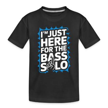 Bass Gitarrist Musiker Gear Funk Rock Jazz - Kinder Premium Bio T-Shirt - Schwarz - Vorne