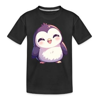 Penguins Penguin - Kids' Premium Organic T-Shirt - black - Front