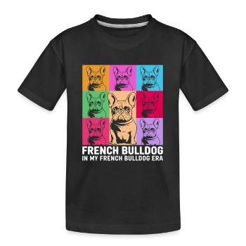 Bouledogue français - T-shirt bio Premium Enfant - noir - Devant