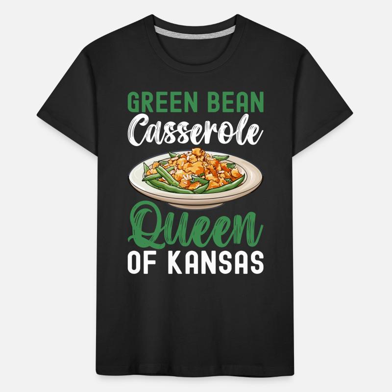 Casserole de haricots verts T-shirt bio Premium Enfant