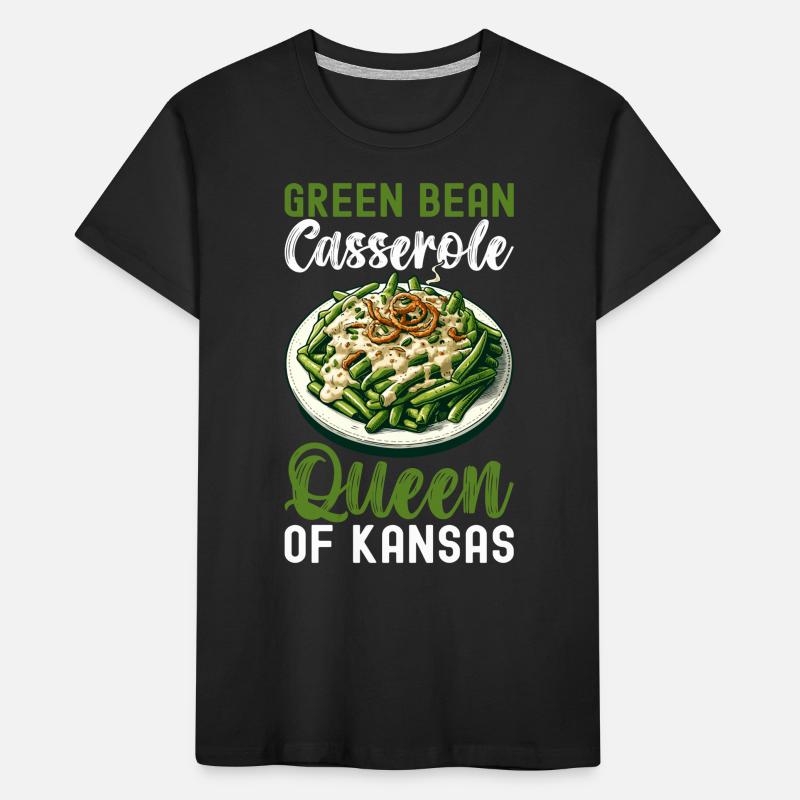 Casserole de haricots verts T-shirt bio Premium Enfant