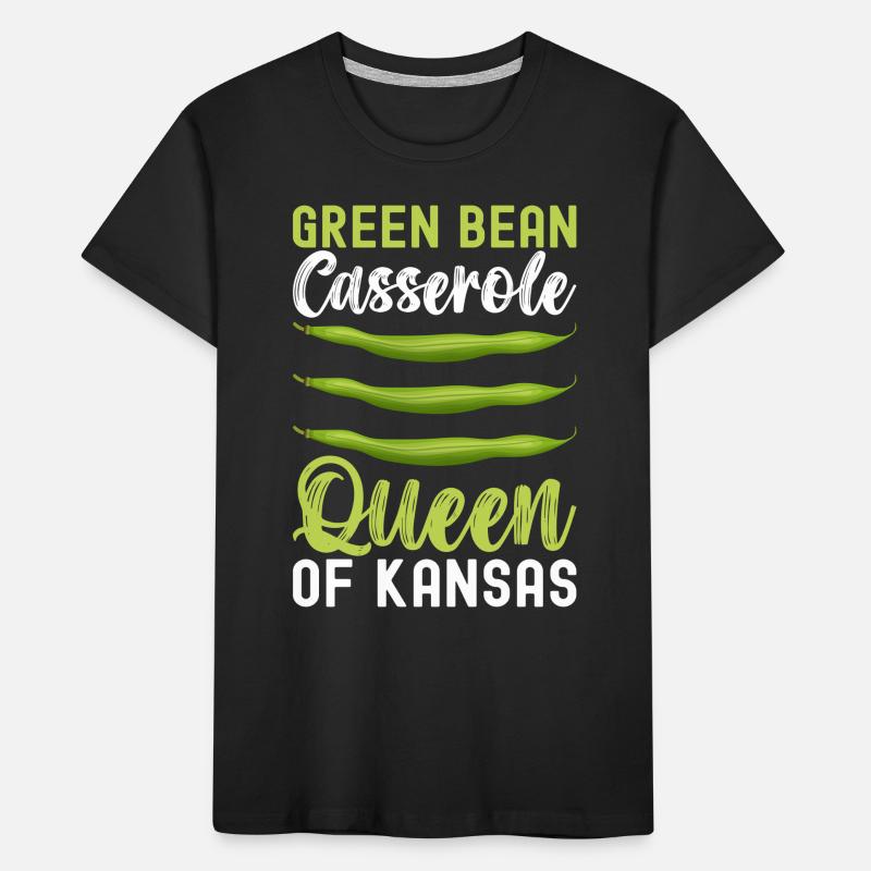 Casserole de haricots verts T-shirt bio Premium Enfant