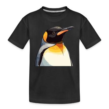 Penguins Penguin - Kids' Premium Organic T-Shirt - black - Front