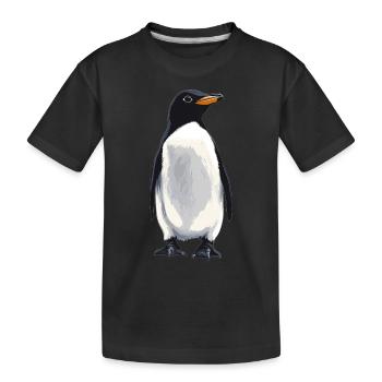 Penguins Penguin - Kids' Premium Organic T-Shirt - black - Front