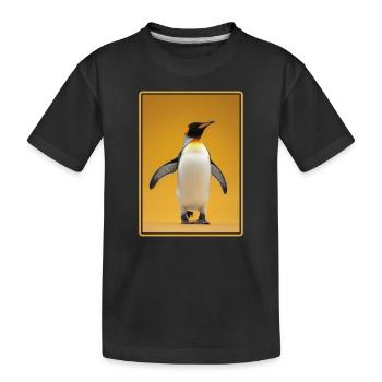Penguins Penguin - Kids' Premium Organic T-Shirt - black - Front