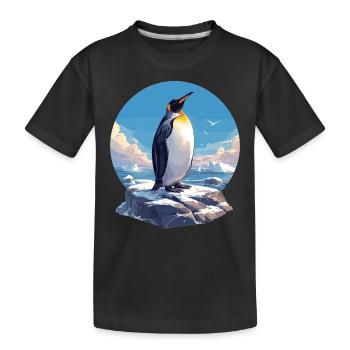 Penguins Penguin - Kids' Premium Organic T-Shirt - black - Front