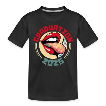 ABITUR 2025 ABI Abiturienten Lustiges Abi - Kinder Premium Bio T-Shirt - Schwarz - Vorne