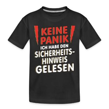 Sécurité - T-shirt bio Premium Enfant - noir - Devant