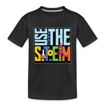 Utilisation par les enseignants de STEM Les STEM aiment l’informatique - T-shirt bio Premium Enfant - noir - Devant