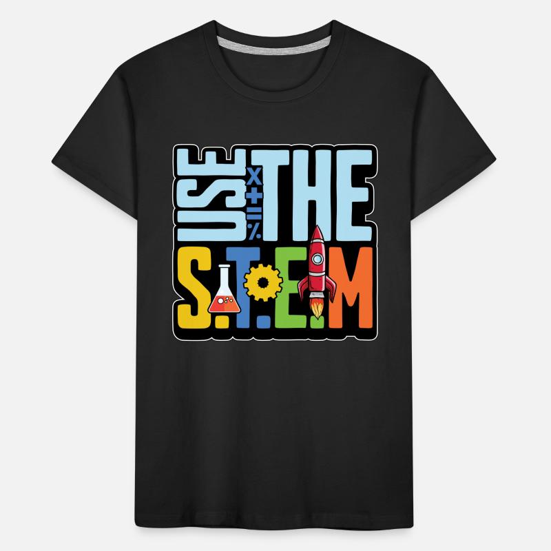 Utilisation par les enseignants de STEM Les STEM aiment l’informatique T-shirt bio Premium Enfant