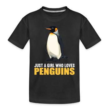 Pingouins Pingouin - T-shirt bio Premium Enfant - noir - Devant