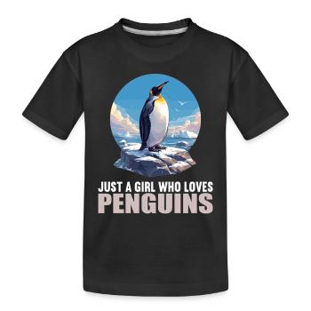 Pingouins Pingouin - T-shirt bio Premium Enfant - noir - Devant