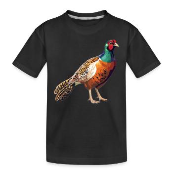 Faisans Faisan - T-shirt bio Premium Enfant - noir - Devant