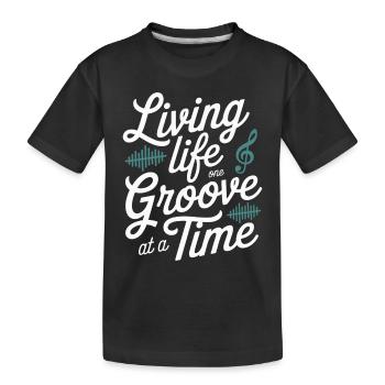 Bass Gitarrist Musiker Gear Funk Rock Jazz - Kinder Premium Bio T-Shirt - Schwarz - Vorne