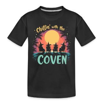 Summer Witches Beach Witch Aesthetic Sun Magic - Kids' Premium Organic T-Shirt - black - Front
