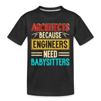 architecte - T-shirt bio Premium Enfant - noir - Devant