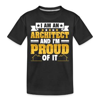 architecte - T-shirt bio Premium Enfant - noir - Devant