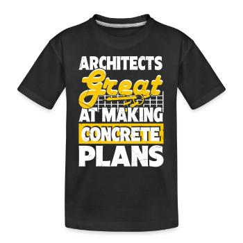 Architecte - T-shirt bio Premium Enfant - noir - Devant