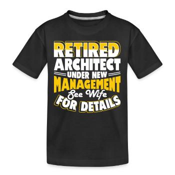 architecte - T-shirt bio Premium Enfant - noir - Devant