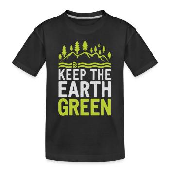 Jour de la Terre - T-shirt bio Premium Enfant - noir - Devant
