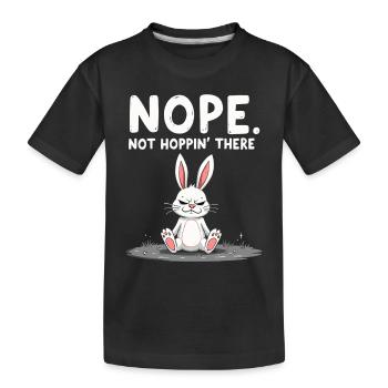 Lapin Conception d’animaux sarcastiques - T-shirt bio Premium Enfant - noir - Devant