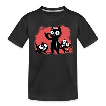 Pas pour les âmes sensibles et les fous - T-shirt bio Premium Enfant - noir - Devant