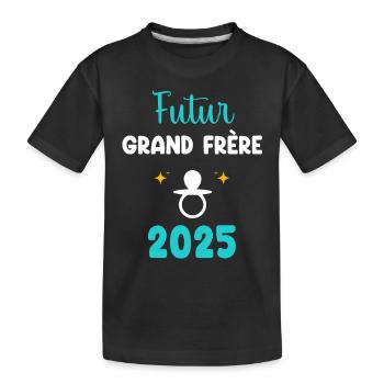 Future big brother 2025 pacifier announcement pregnancy - Kids' Premium Organic T-Shirt - black - Front