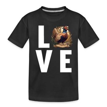 Faisans Faisan - T-shirt bio Premium Enfant - noir - Devant