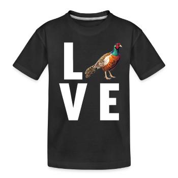 Faisans Faisan - T-shirt bio Premium Enfant - noir - Devant