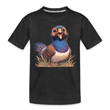 Faisans Faisan - T-shirt bio Premium Enfant - noir - Devant
