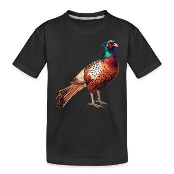 Faisans Faisan - T-shirt bio Premium Enfant - noir - Devant